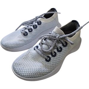 Allbirds Tree Dasher 2 Knit Active Sneakers Women's 9 White Blue